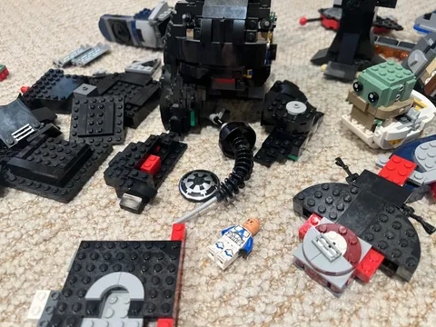 LEGO 75274 Star Wars Tie Boba Fett Helmet Partial Complete Tie Bomber 75347 LOT!