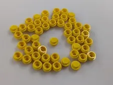 Lego x50 New Yellow Plate Round 1 x 1 Pieces Studs # 4073