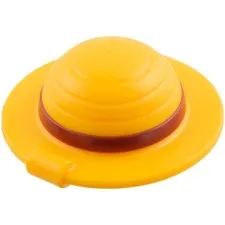 new LEGO One Piece Minifig Headgear - Straw Hat (no hair)