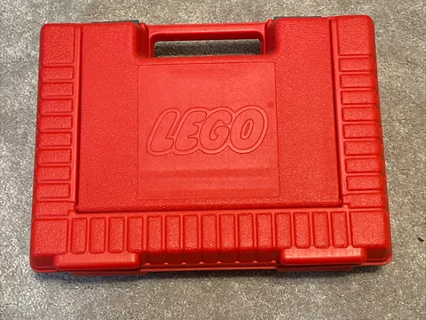 Vtg 80s Red Lego Storage Box/Carrying Case. Case Is 12”x9”x3” (Approximately).