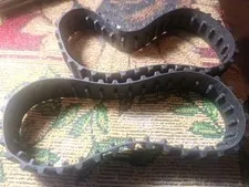 Lot (2) Parts LEGO Technic 13972 53992 Tractor Tank Tread Track 36 Ridges BLACK