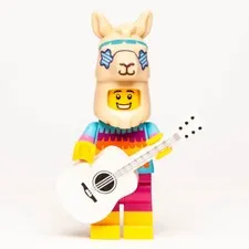 New LEGO BAM 2024 Minifigure -  Llama Costume Suit Girl w/ Guitar