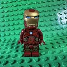 Lego Iron Man Silver Hexagon on Chest SH612 SH0612 76140 76164 76170 76166 Z9