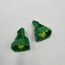 2x Lego Aquazone Green Propeller Housing 6040 w/ Trans Neon Green 6041 3-Blade