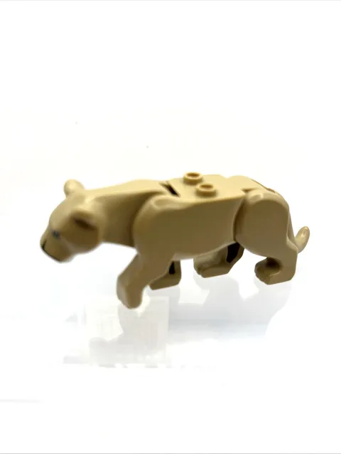 LEGO Mountain Lion Animal Figure 60714 Tan Big Cat Zoo Wildlife Safari