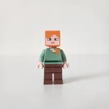 Lego Minecraft Alex Brown Legs Minifigure