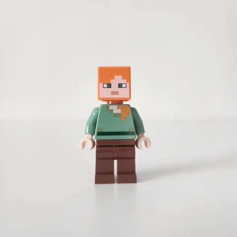 Lego Minecraft Alex Brown Legs Minifigure