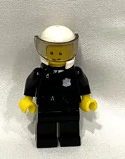 Lego City Police Officer with Helmet Minifigure