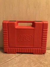 Vintage 1985 LEGO - Red Hard Plastic - Portable Carrying Storage Case Box