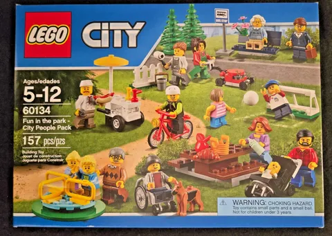Lego CITY FUN IN THE PARK PEOPLE PACK 60134 Retired NEW SEALED Ships Free!