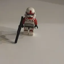 LEGO Star Wars Imperial Shock Trooper Minfigure 75134 Stormtrooper Model In Red