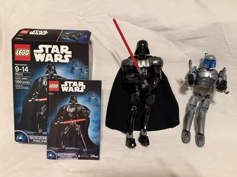 Lego Star Wars Buildable Figures Darth Vader 75111, Jango Fett 75107 PLEASE READ