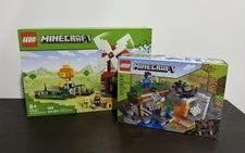 LEGO Minecraft: The Windmill Farm (21262) & The “Abandoned” Mine (21166) SEALED