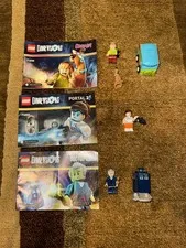 LEGO Dimensions: Shaggy, Scooby, Chell and The Doctor Minifigures. No Toy Tags