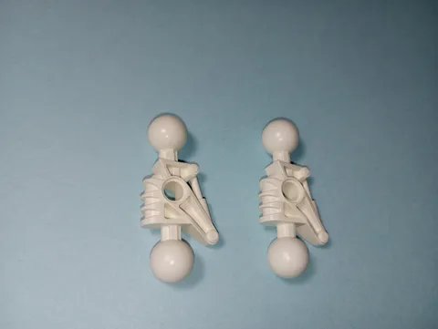 2 Lego 47311 White Bionicle Arm Lower Section Toa Metru style 2 Ball Joints