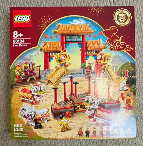 LEGO Seasonal Chinese Traditional Festivals Lion Dance 80104 882pcs 8+ Box