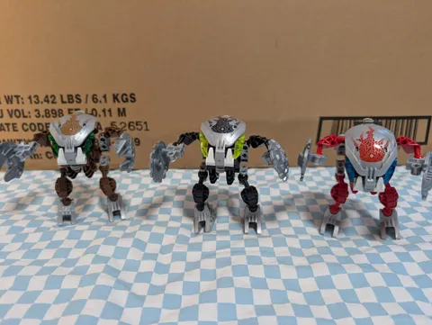 2003 - Lego Bionicle 8573-8578 BOHROK TAL Complete set of 6 - Kranas & Manuals