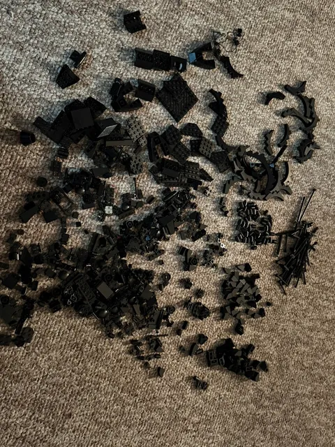 Lego Vintage Black Pieces Lot