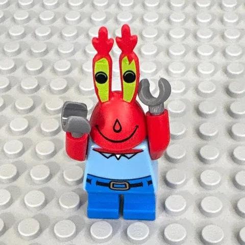 Lego SpongeBob SquarePants Mr. Krabs Minifigure (bob005) - Krusty Krab