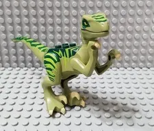 LEGO Dinosaurs Olive Green Velociraptor Minifigure with Tan Claws