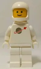 Lego Classic Space Astronaut White Minifigure Small Prongs