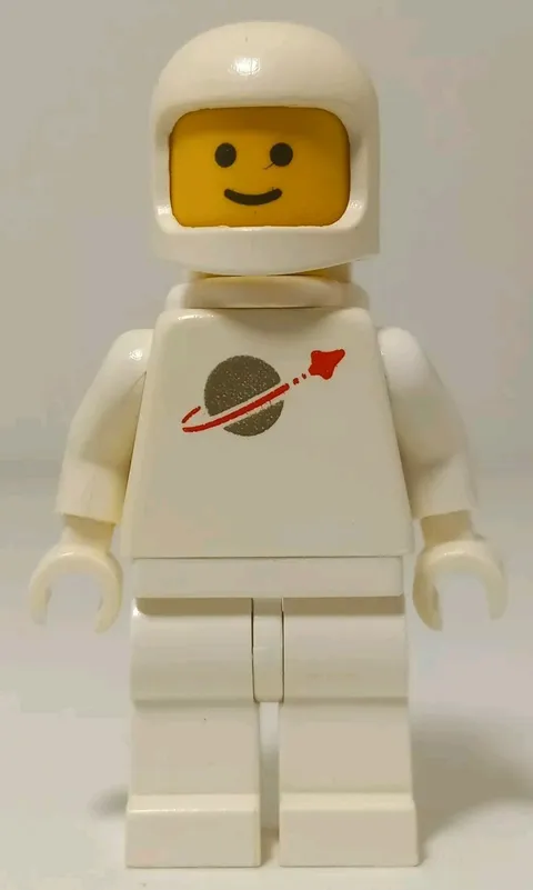 Lego Classic Space Astronaut White Minifigure Small Prongs