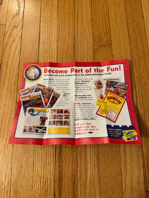 Lego System Catalog Lego Land Lego Club Insert