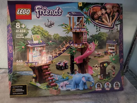 LEGO FRIENDS SET #41424 JUNGLE RESCUE BASE- ELEPHANTS-  FACTORY SEALED & NEW