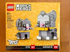 LEGO BRICKHEADZ 40441 Shorthair Cat & Kitten - New in Sealed Box