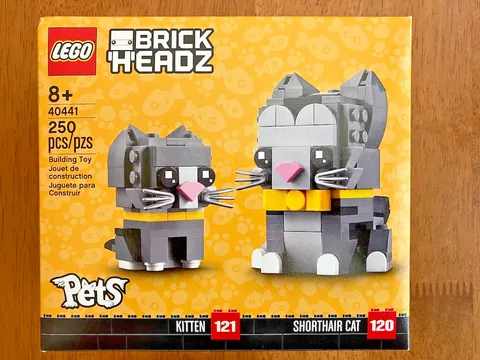 LEGO BRICKHEADZ 40441 Shorthair Cat & Kitten - New in Sealed Box