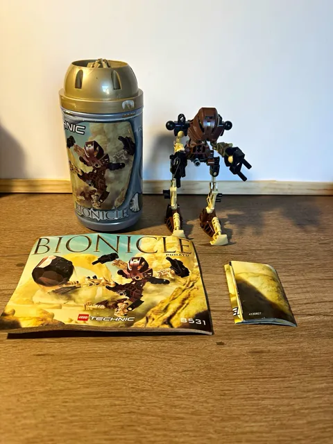 LEGO BIONICLE Toa Mata Pohatu 8531 49 pcs Missing Boulder