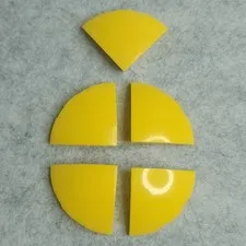LEGO 76797 Slope Curved 3 x 3 Corner Round Yellow x5 Genuine