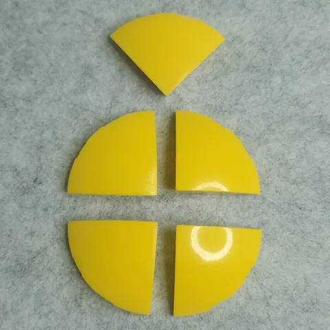 LEGO 76797 Slope Curved 3 x 3 Corner Round Yellow x5 Genuine