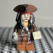 Lego Pirates of the Caribbean Minifigure POC011 Captain Jack Sparrow 2P5