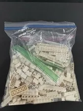LEGO Mixed White Parts Lot Bulk Bricks Plates Pieces Building Blocks Over 1 lb