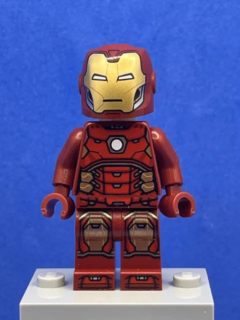 Iron Man (Silver Hexagon on Chest) sh0612 - LEGO Marvel Avengers Used Minifigure