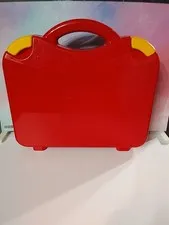 2012 Red Lego Carrying Case With Dividers! Good Condition!