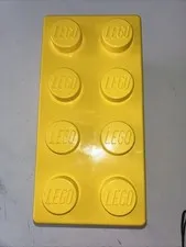 The LEGO Group Yellow Empty Box with Lid - No Legos Included- 14”Lx7”Wx7”H