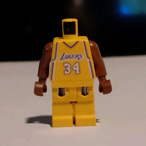 LEGO Shaquille O’Neal Minifigure Lakers Jersey #34 Basketball (No Head)