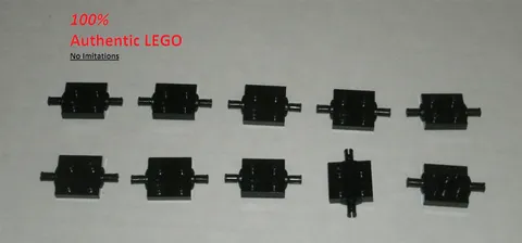 LEGO NEW 2x2 Black Plate with Wheels Holder Double (10x) 460026 Brick 4600