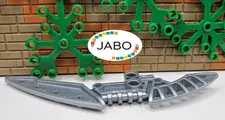 (S18 / 3 / 6) LEGO Bionicle 44813 Weapon Staff of Light Blade Pearl Heall Grey