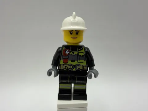 LEGO CITY Part cty0627 - Female Firefighter w/ white helmet - 1pc