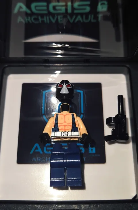 LEGO Bane Minifigure Bat021 "Rare Face" Pristine New Unassembled