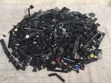  Bulk Lot Of 1000 Miscellaneous  Lego Pieces ( Black ) (A)