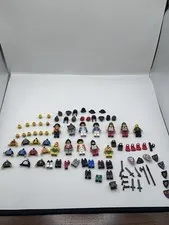 LEGO Vintage Minifigures Pirates, Knights, Weapons, & Accessories Lot