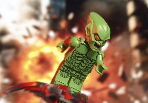 LEGO Marvel Green Goblin No Glider custom minifigure By Letsgo