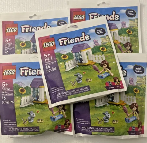 5x NEW LEGO 30722 Friends: Garden Bunny House 46 Pieces SEALED Bag
