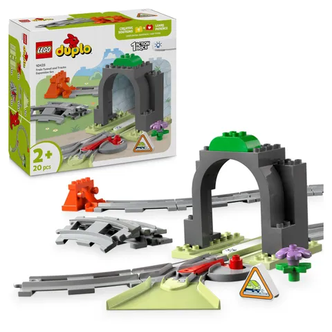 LEGO DUPLO Town Train Tunnel and Tracks Expansion Set - Learning Toy for Toddler