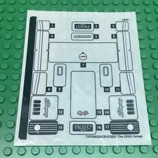 LEGO Sticker Sheet for Set 76903 Sheet #2 1968 Chevrolet Corvette New Authentic