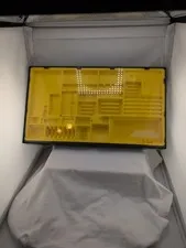 Vintage Black and Yellow Official Lego Plastic Storage Organiser Tray